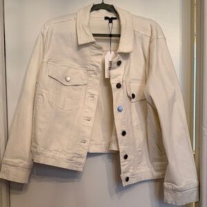 Universal Standard Off-White Kelsey Jean Jacket